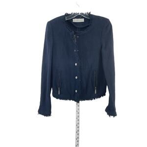 Women's Joseph Janard Navy Military Jacket Size S Preowned